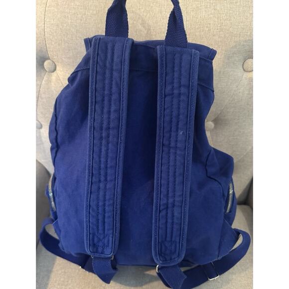 Victorias Secret PINK School Backpack Blue Denim Fringe - Picture 9 of 15